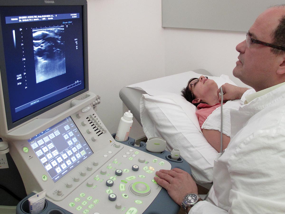 Ultraschalluntersuchungen Sonographie Gesunden- und Vorsorgeuntersuchung Internist Dr. Walter Gritsch Praxis Innsbruck und Fulpmes